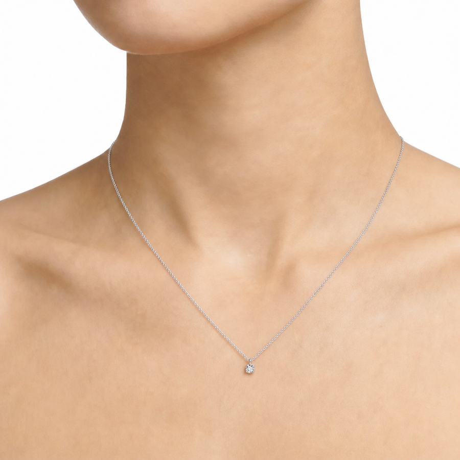 Woman Petite Etoile Diamonds 9K Necklace
