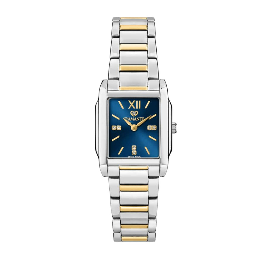 D'Amante Square Women's Watch – Green Dial, 26.8×33.8 mm