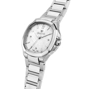 D'Amante Faceted Women's Watch – White Guilloche' Dial, 37 mm – view 3