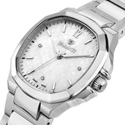 D'Amante Faceted Women's Watch – White Guilloche' Dial, 37 mm – view 4