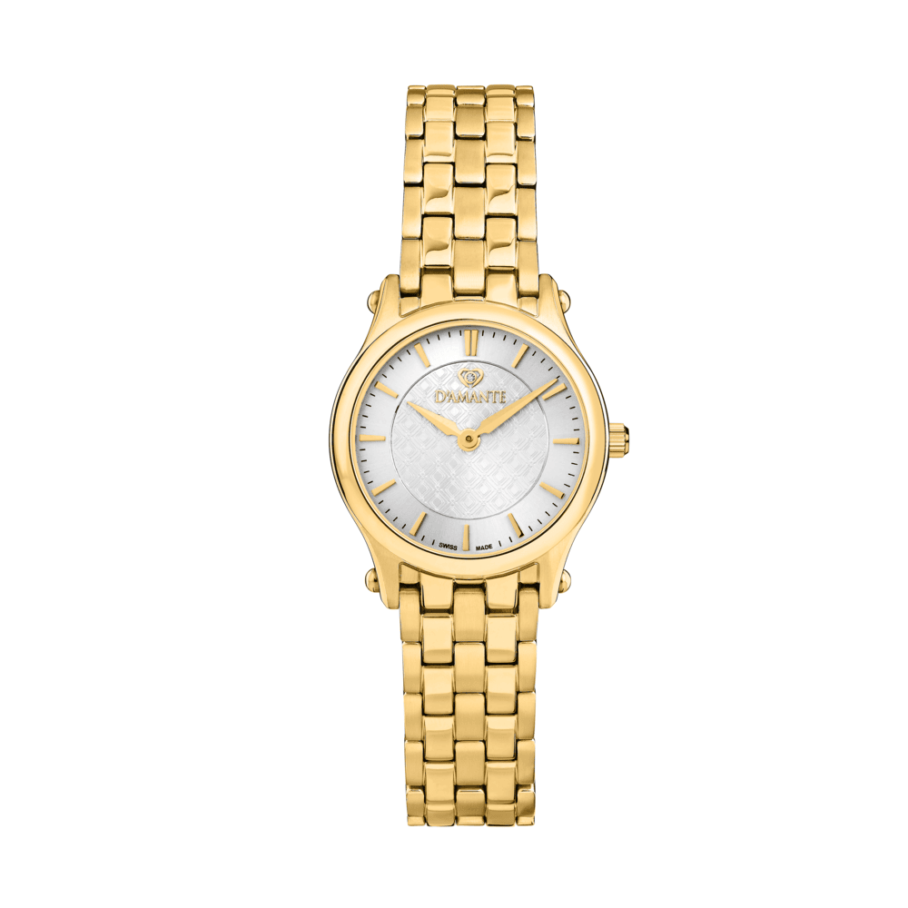 D'Amante Audacious Women's Watch – White Dial, 28×34 mm
