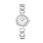 D'Amante Sinuous Women's Watch – White Dial, 39×30 mm