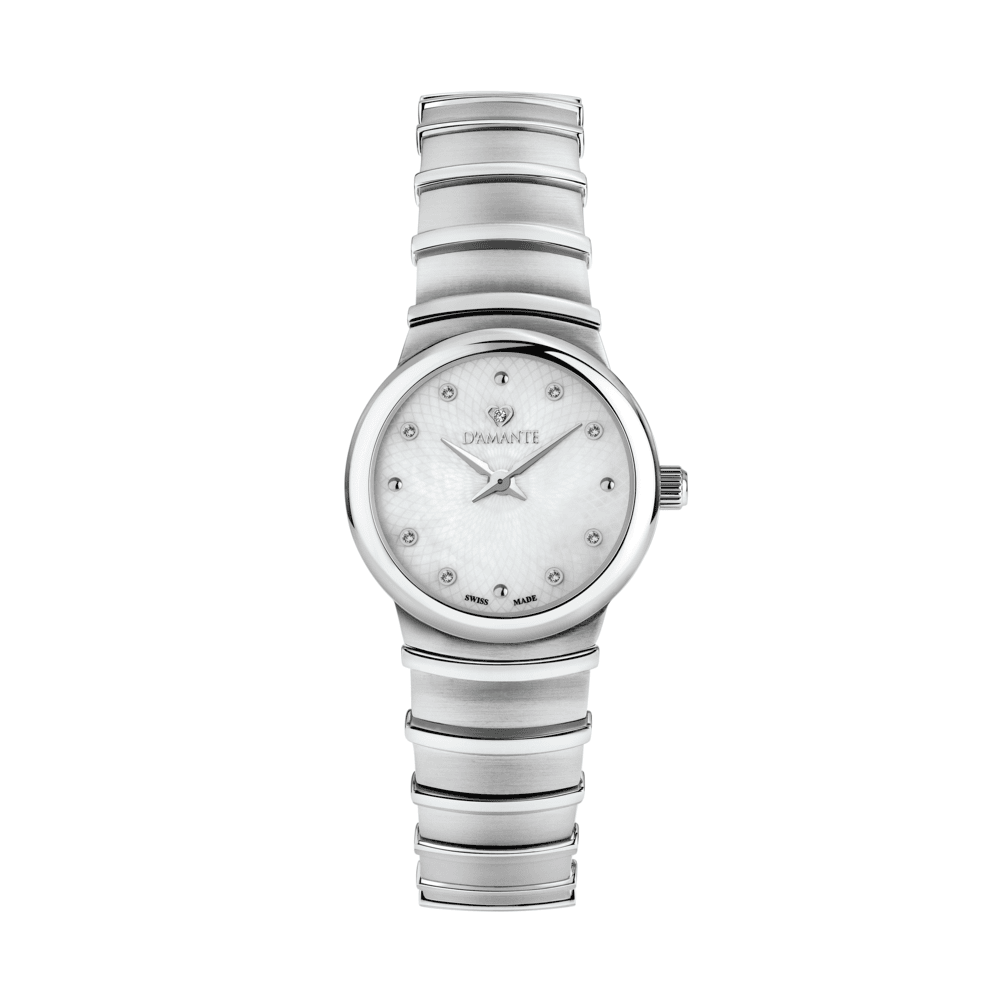 D'Amante Women's Watch – White Dial, 28 mm