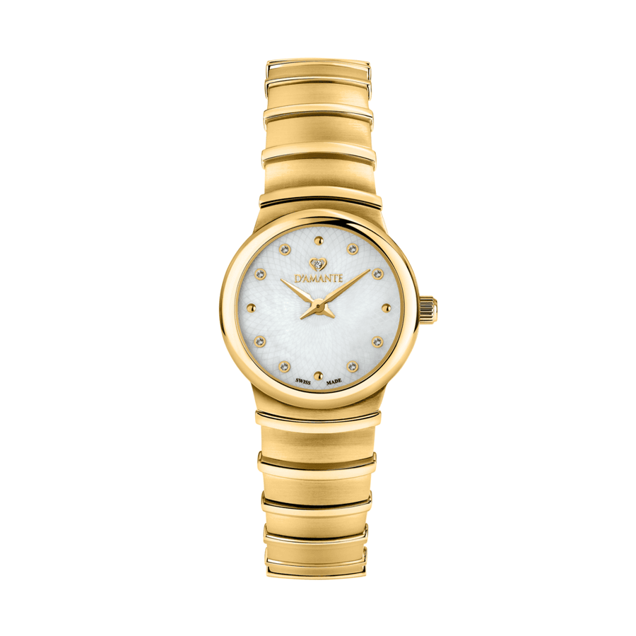 D'Amante Women's Watch – White Dial, 28 mm