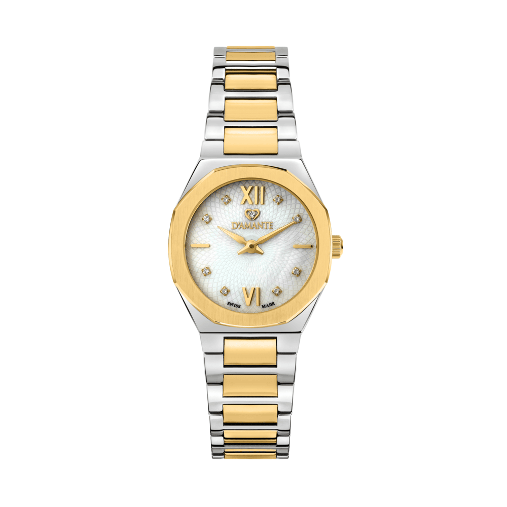 D'Amante Women's Watch – White Dial, 28 mm