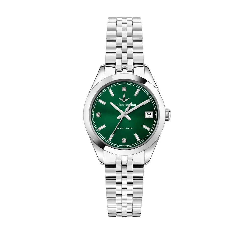 Lucien Rochat Madame Women's Watch – Green Dial, Stainless Steel, 32 mm
