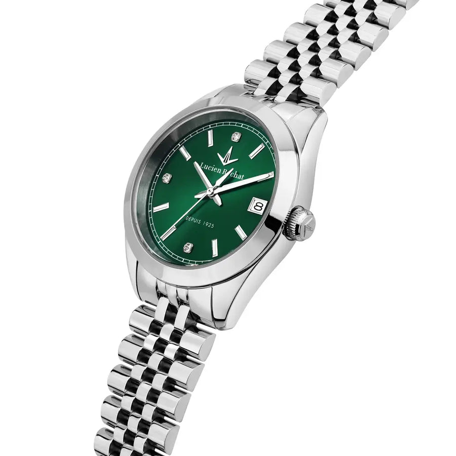 Lucien Rochat Madame Women's Watch – Green Dial, Stainless Steel, 32 mm – view 4