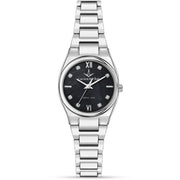 Lucien Rochat Avenue Women's Watch – Black Dial, Stainless Steel, 28 mm