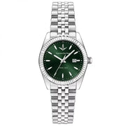 Lucien Rochat Bienne Women's Watch – Green Dial, Stainless Steel, 31 mm