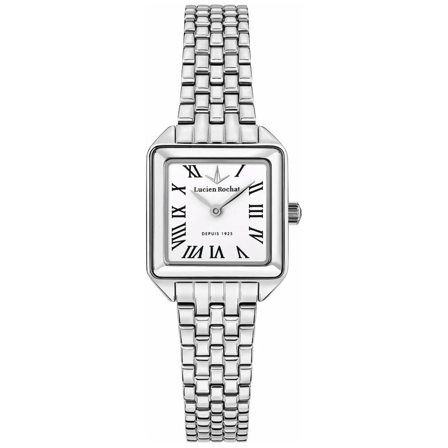 Lucien Rochat Aurorae Women's Watch – White Dial, Stainless Steel, 24×30 mm