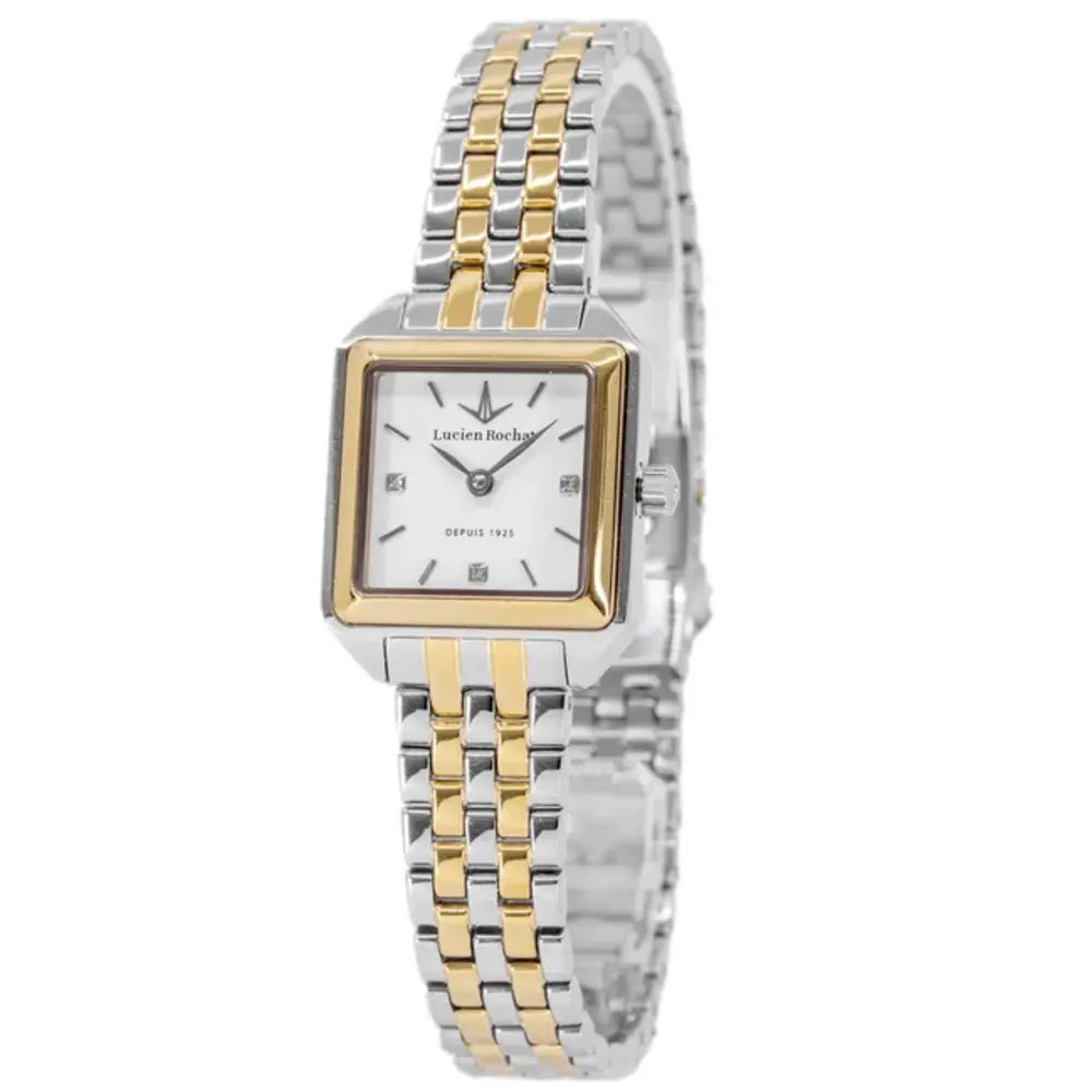 Lucien Rochat Aurorae Women's Watch – White Dial, Stainless Steel, 24×30 mm