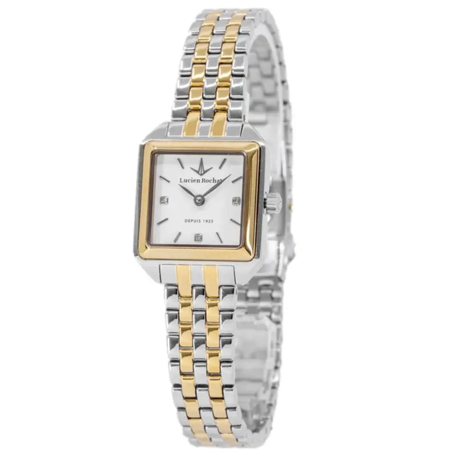Lucien Rochat Aurorae Women's Watch – White Dial, Stainless Steel, 24×30 mm