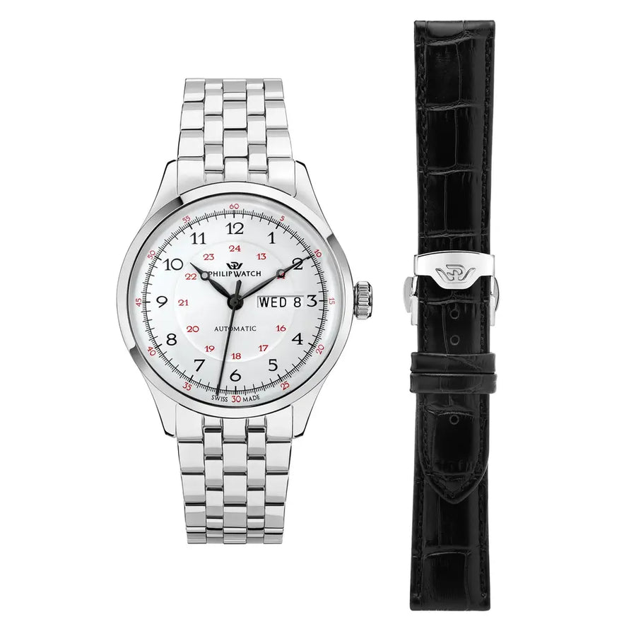 Philip Watch Museum Men's Watch – White Dial, Stainless Steel, 40 mm – view 3