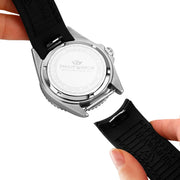 Philip Watch Caribe Men's Watch – Black Dial, Stainless Steel, 42 mm – view 2