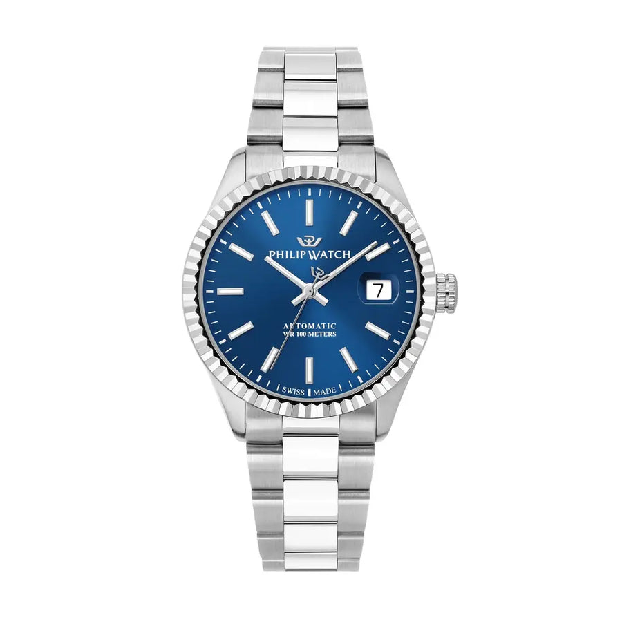 Philip Watch Caribe Men's Watch – Blue Dial, Stainless Steel, 39 mm – view 2