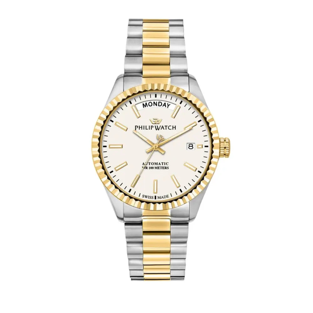 Philip Watch Caribe Men's Watch – White Dial, Stainless Steel, 39 mm – view 2