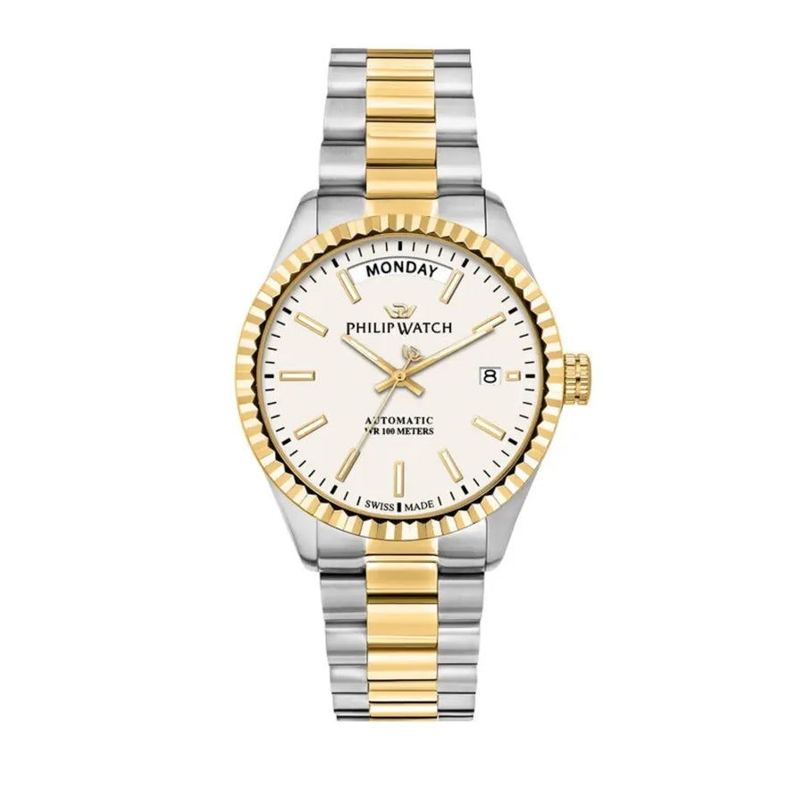 Philip Watch Caribe Men's Watch – White Dial, Stainless Steel, 39 mm – view 2