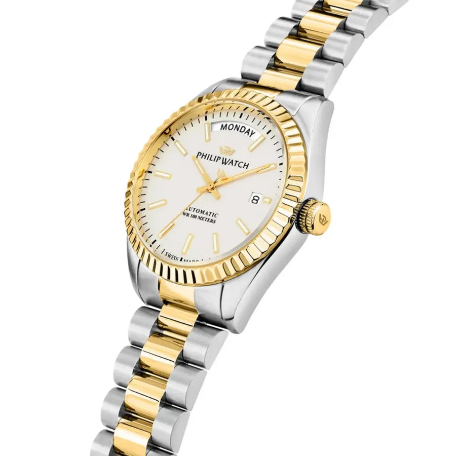 Philip Watch Caribe Men's Watch – White Dial, Stainless Steel, 39 mm – view 4