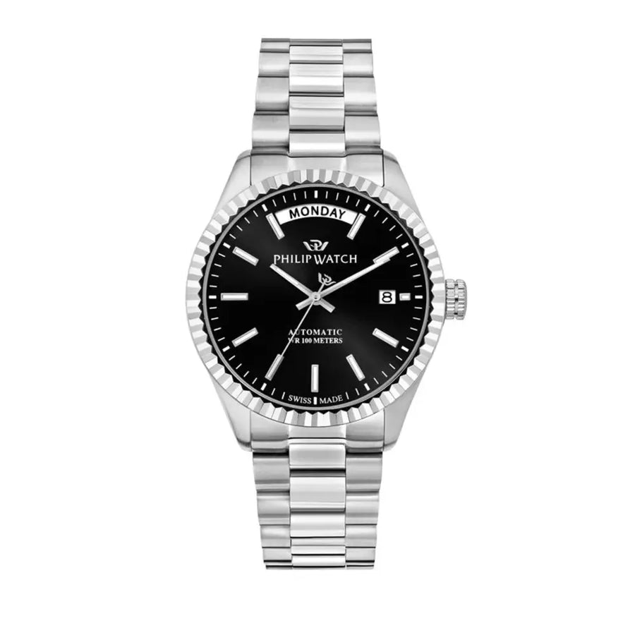 Philip Watch Caribe Men's Watch – Black Dial, Stainless Steel, 39 mm – view 3