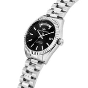 Philip Watch Caribe Men's Watch – Black Dial, Stainless Steel, 39 mm – view 4