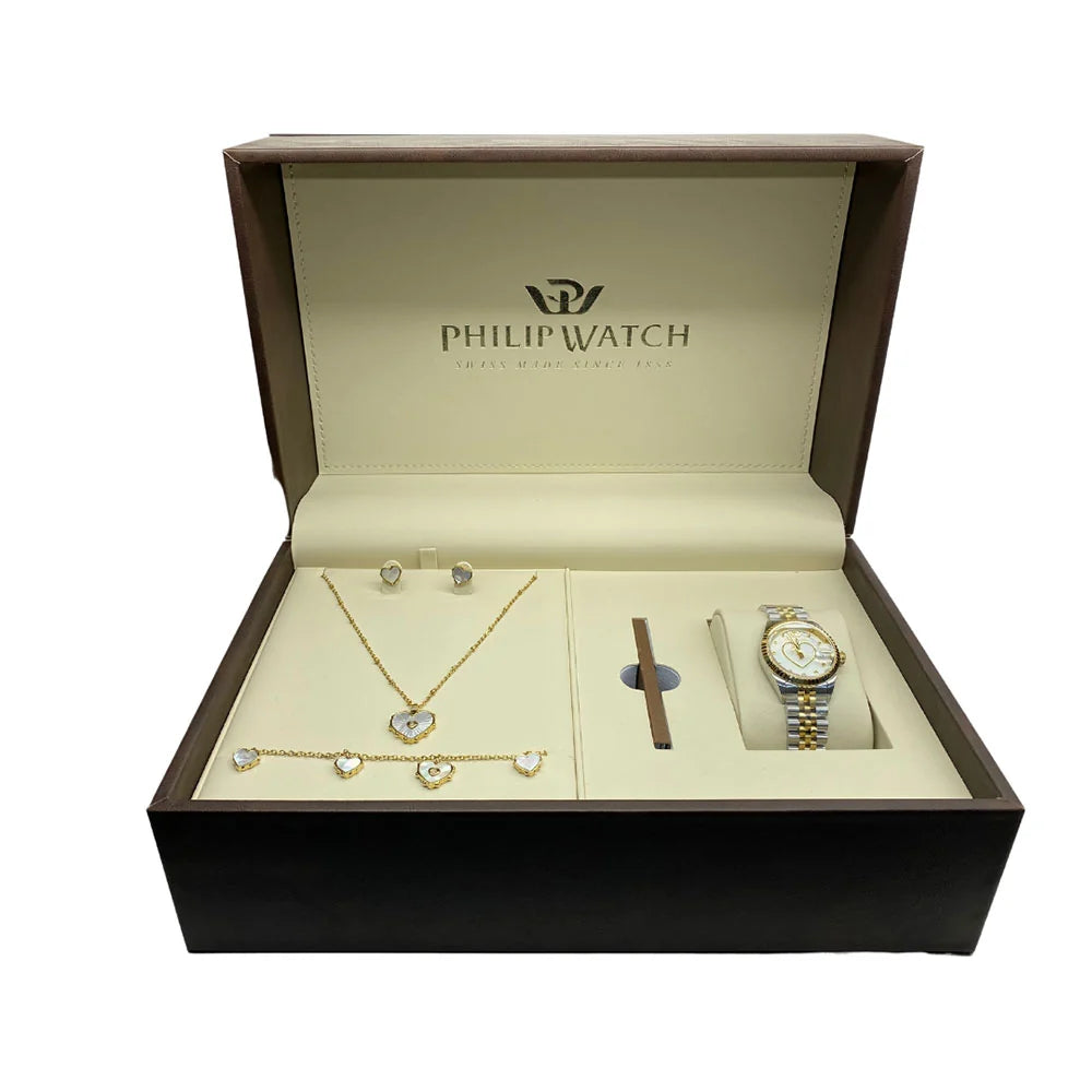 Philip Watch Caribe Women's Watch – Grey Dial, Stainless Steel, 39×31.30 mm
