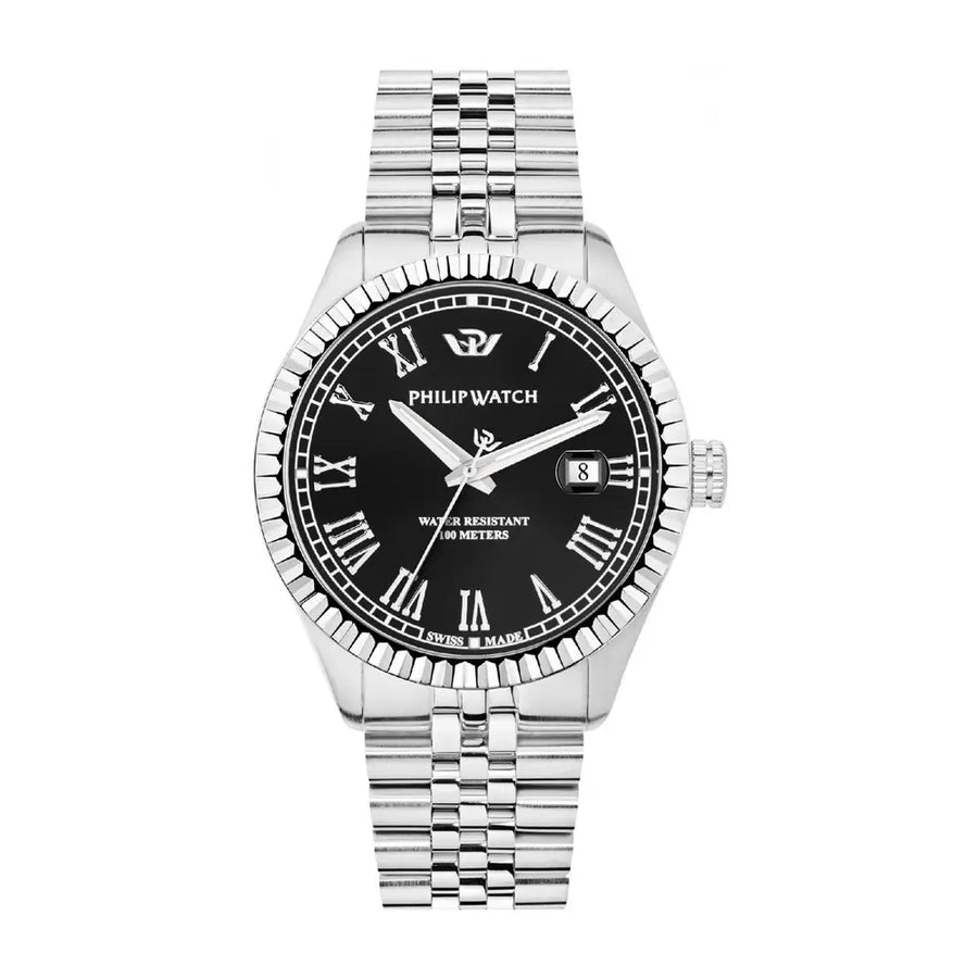 Philip Watch Caribe Men's Watch – Black Dial, Stainless Steel, 41 mm – view 2