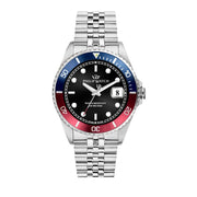 Philip Watch Caribe Men's Watch – Black Dial, Stainless Steel, 42 mm – view 3