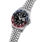 Philip Watch Caribe Men's Watch – Black Dial, Stainless Steel, 42 mm – view 4