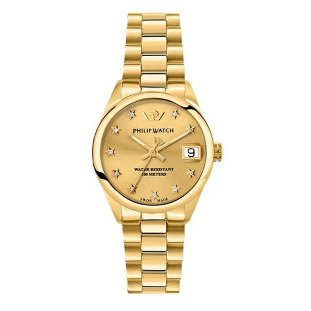 Philip Watch Caribe Women's Watch – Gold Dial, 31 mm