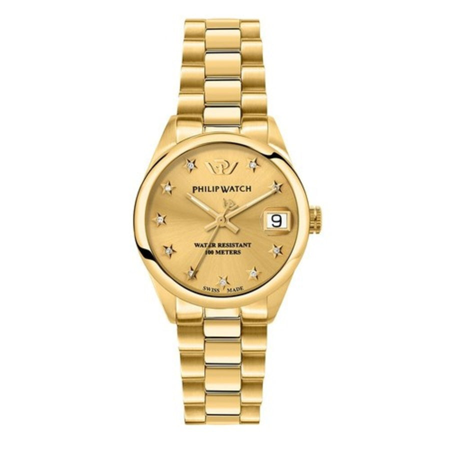 Philip Watch Caribe Women's Watch – Gold Dial, 31 mm