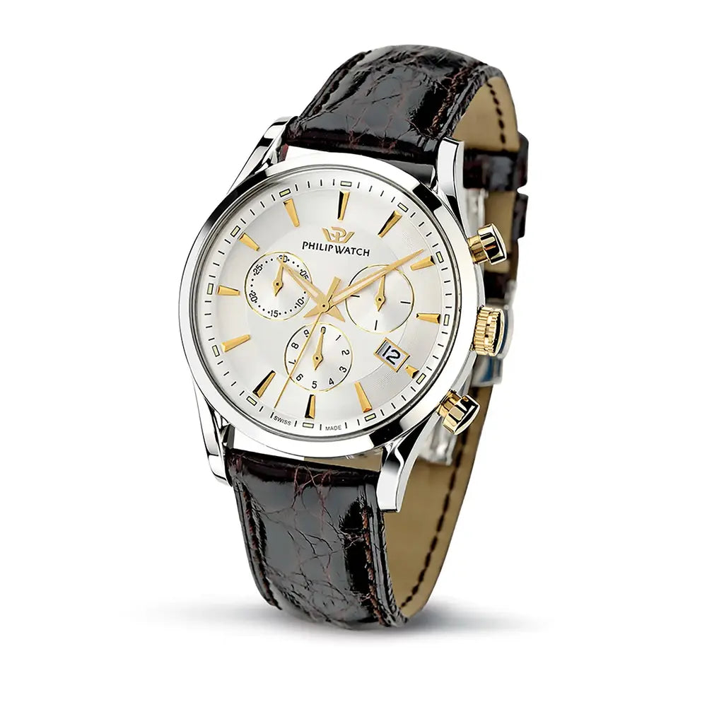 Philip Watch Sunray Men's Watch – White Dial, Stainless Steel, 39 mm – view 3