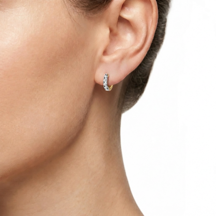 Woman B-Elegante Gold Anniversary 18K Earrings