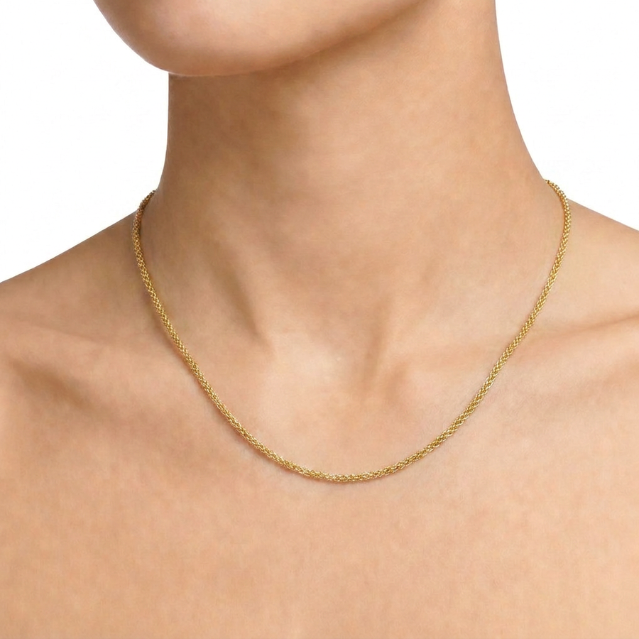 Women Popcorn 18K Necklace