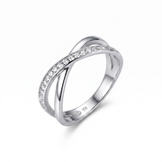 Sterling Silver Ring – CZ – view 2