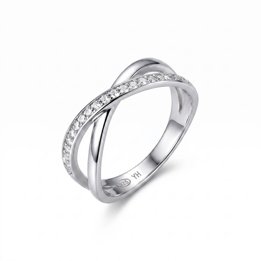 Sterling Silver Ring – CZ – view 2