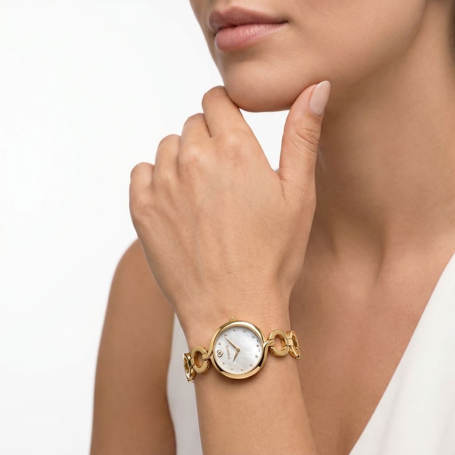 D'Amante Sinuous Women's Watch – White Dial, 39×30 mm – view 2