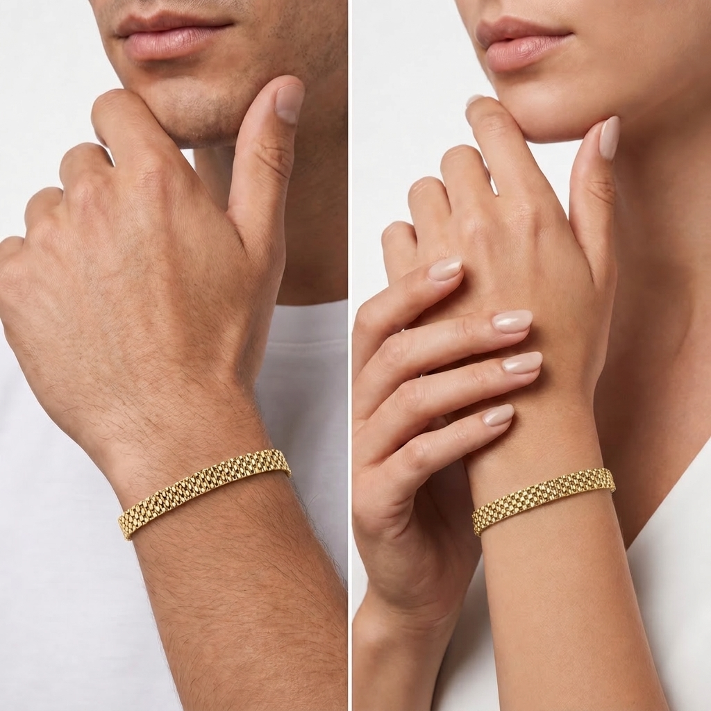 Unisex Intreccio Bold Silver 925 Bracelet