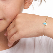 Kids B-Baby Gold Sailboat 18K Bracelet