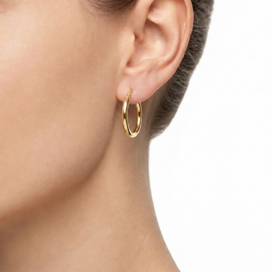 Woman Creole Gold Anniversary 18K Earrings