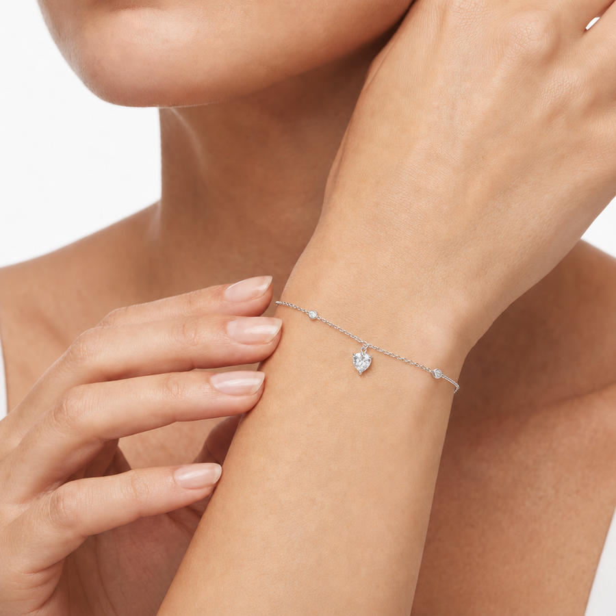 Woman Colorful Love Silver 925 Bracelet