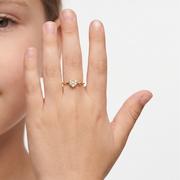 Kids' 18K Gold Baby Ring – CZ – view 4