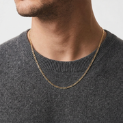 Man Figaro Gold Man 18K Chain