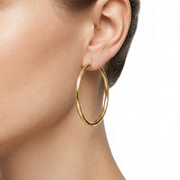 Woman Creole Gold Anniversary 9K Earrings