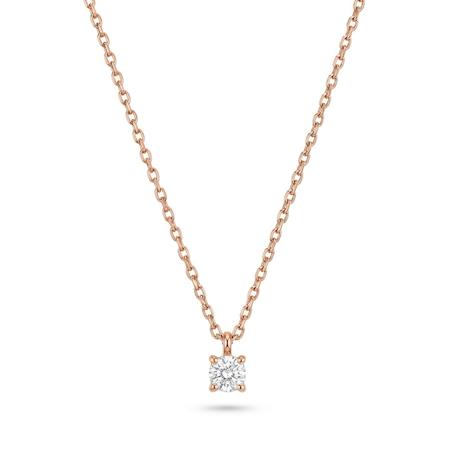 Woman Petite Etoile Diamonds 9K Necklace