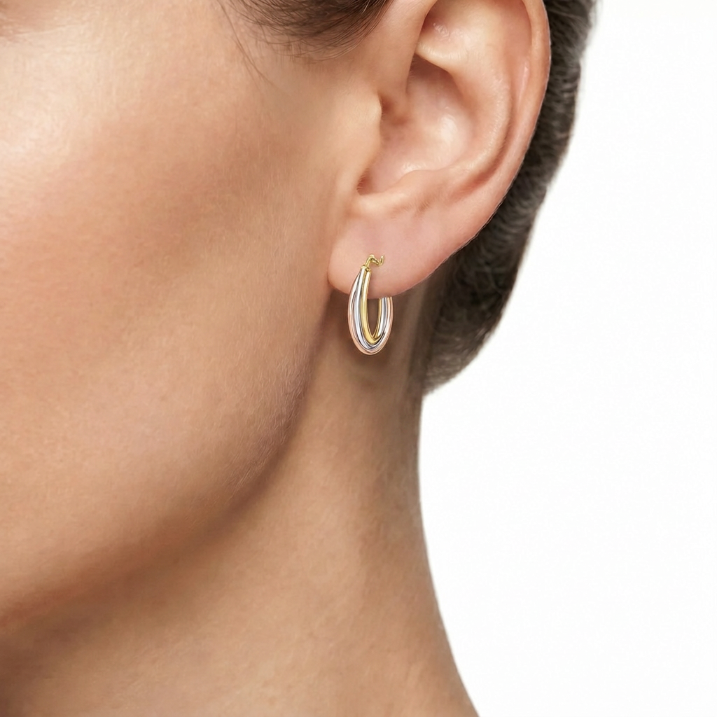 Woman Creole Gold Anniversary 18K Earrings