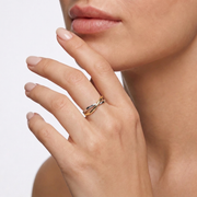 18K Two-Tone Gold Fedi Ring – view 2