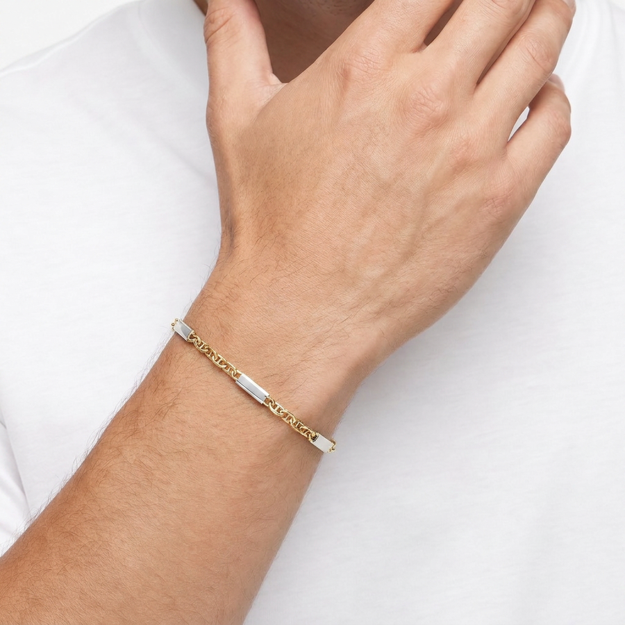 Man Fancy Traversino Gold 18K Bracelet
