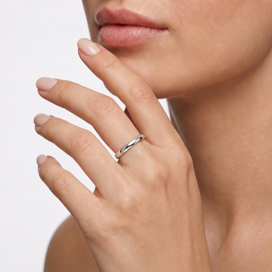 Unisex Fedi Wedding 950 Ring