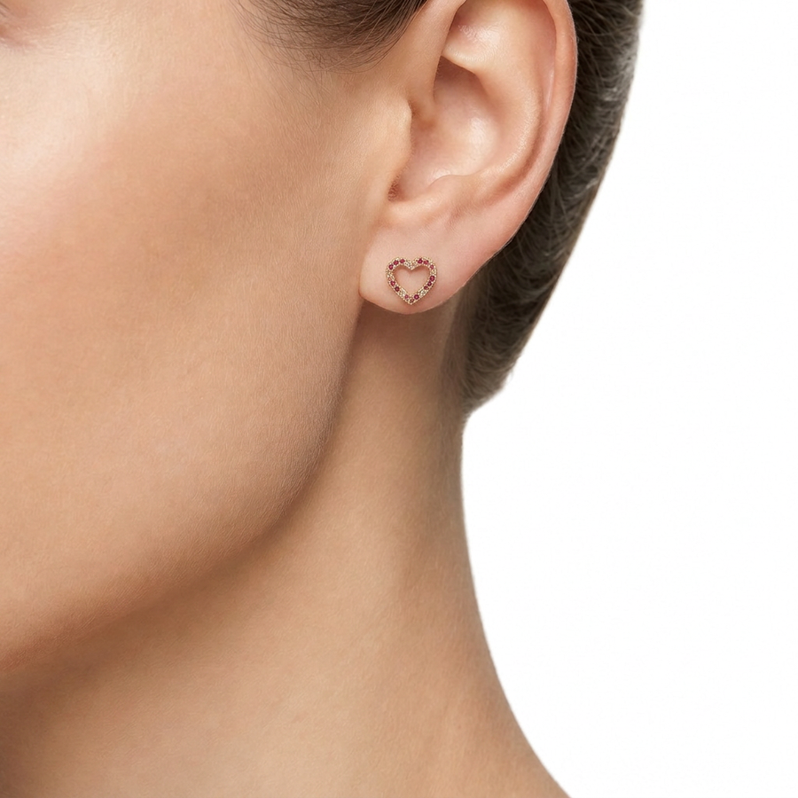 Woman Vita Silver Heart 925 Earrings