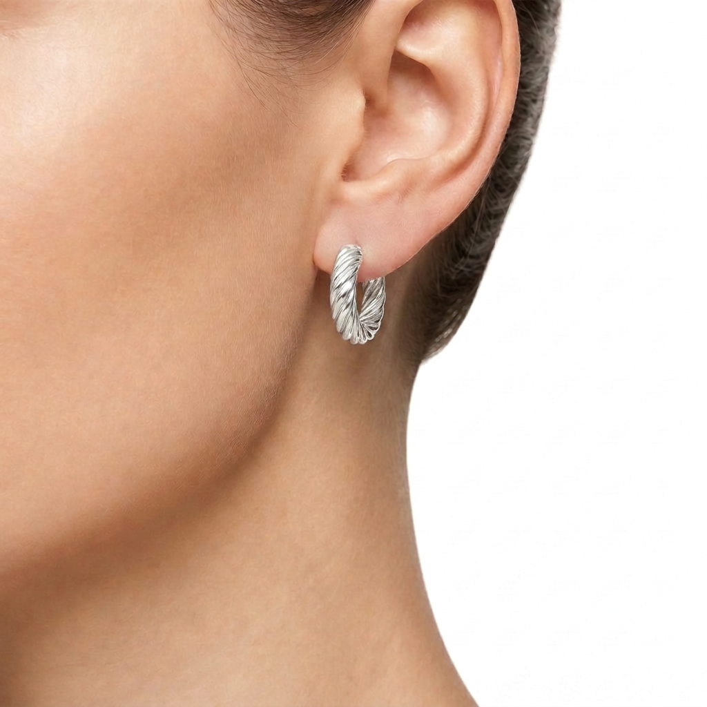 Woman Creole Gold Anniversary 9K Earrings